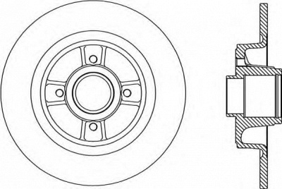 OPEN PARTS bda216610 -  Тормозной диск